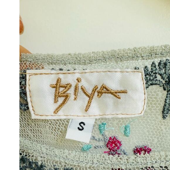 Johnny Was Biya Uli Mesh Embroidered Sleeveless Maxi Dress - Picture 8 of 10